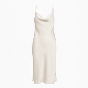 Aritzia Wilfred Only Satin Cowlneck Slip Dress
